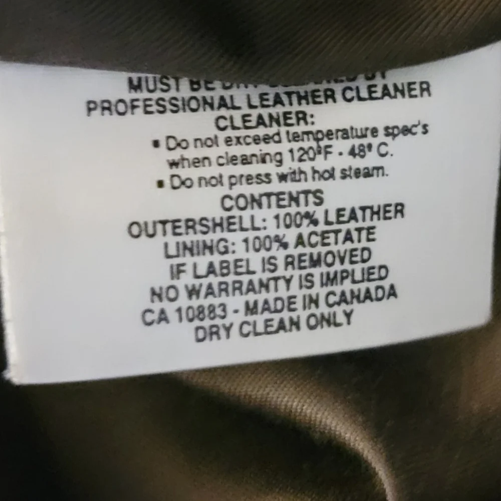 Vintage  Di Capra Brown Leather Coat Sz Medium - Picture 12 of 16